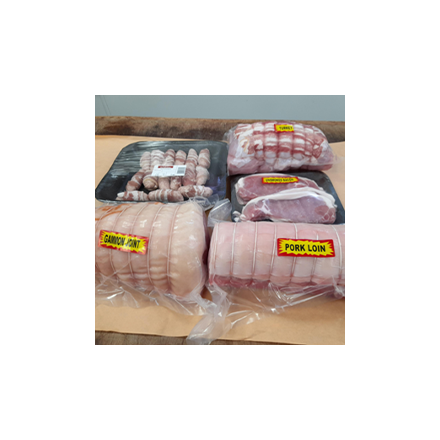 A Christmas meat package Image