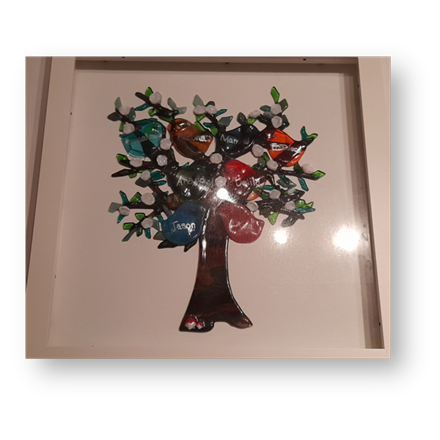 A glass family tree Image