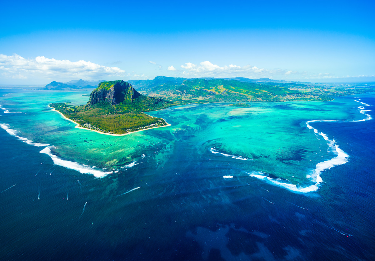 Panoramic view of Mauritius