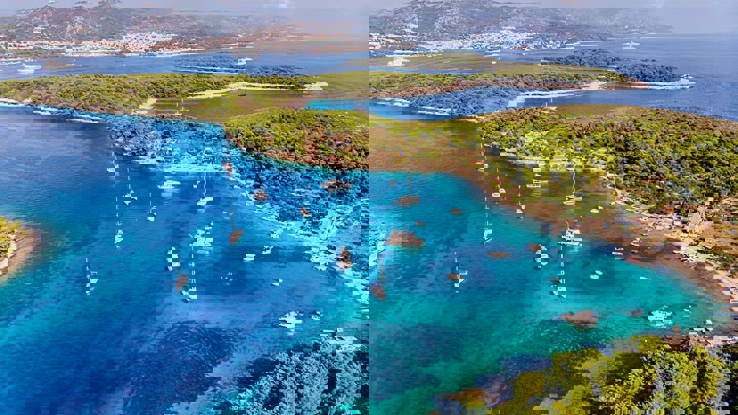 Aerial view of Croatia